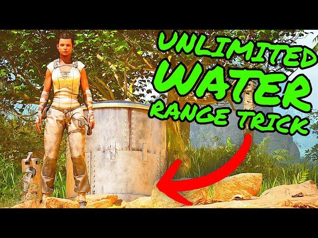 UNLIMITED WATER RANGE TRICK in Ark Survival Ascended! Water System Rework