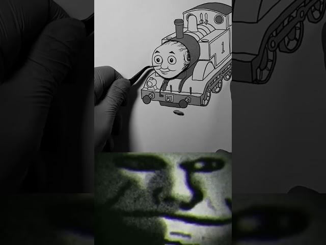 Scary Thomas the Tank Engine Trollface  #shorts