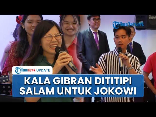 Jawaban Singkat Wapres Gibran Dititipi Salam Remaja GKI Wahid Hasyim untuk Jokowi hingga Kaesang