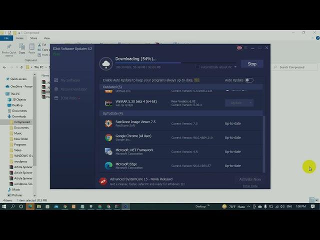 IObit Software Updater || How To Update Software On Pc || Premium Unlimited Use 2021