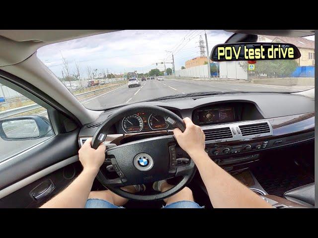 2001 BMW 745 E65 (4.4 333HP) POV Test Driving