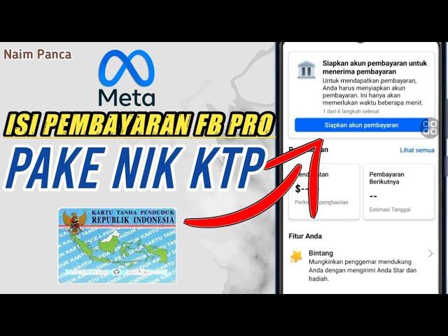 Cara Isi Akun Pembayaran Facebook Pake NIK 100 % Berhasil - Terbaru 2024