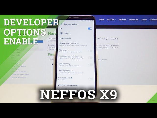 How to Unlock Developer Settings in NEFFOS X9 - Enable USB Debugging