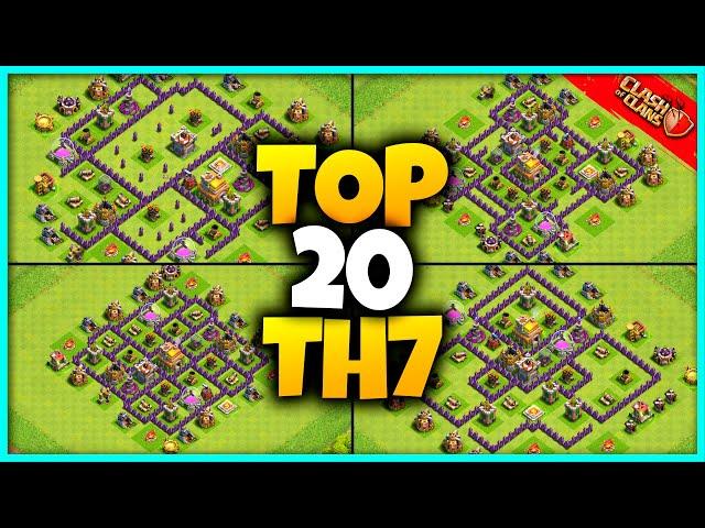 New BEST TH7 BASE WAR/TROPHY Base Link 2023 (Top20) Clash of Clans - Town Hall 7 Farm Base