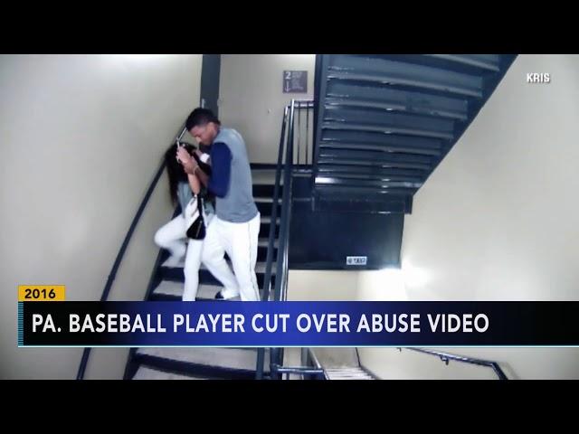 Pennsylvania baseball player cut over domestic abuse video