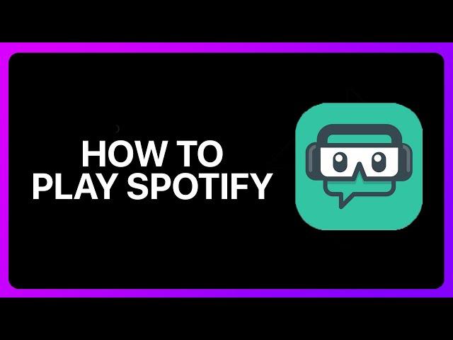 How To Play Spotify On Streamlabs Tutorial