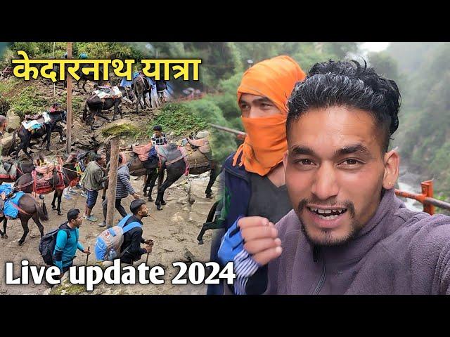 केदारनाथ यात्रा Live update 2024‍️ || Kedarnath yatra live update || Deepak kandari vlogs ||