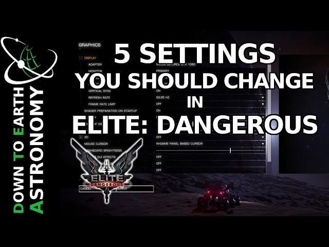 5 Settings you should change in Elite: Dangerous