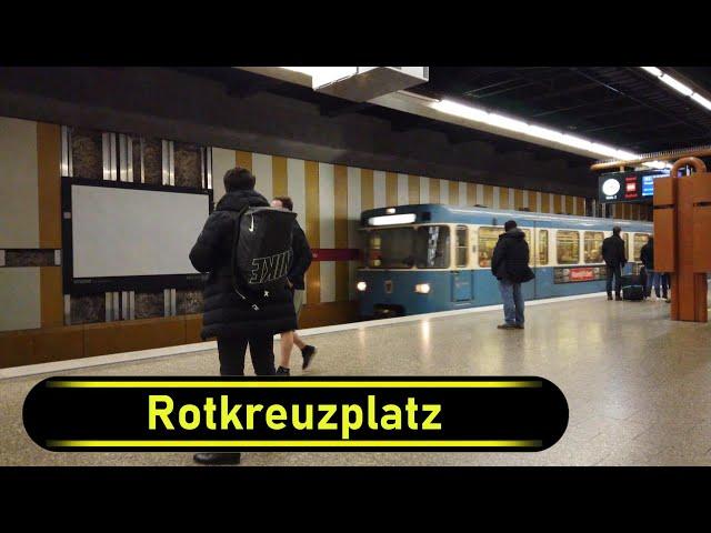 U-Bahn Station Rotkreuzplatz - Munich  - Walkthrough 