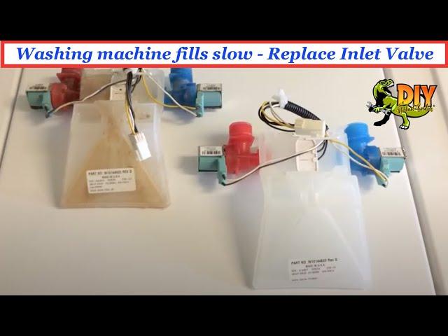 Washing Machine fills slow makes Screaming/whistling Sound - CLOGGED Water Inlet Valve - EASY FIX