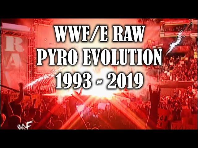 WWF/E Monday Night Raw! Evolution of the Raw Pyro from 1993 to 2019 - OLD VERSION