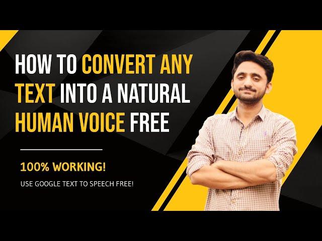 How To Convert Any TEXT Into a Natural Human Voice Free | Google Text To Speech | Xero Stuff