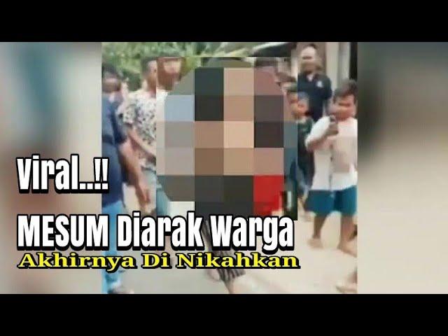 Di Telanjangi dan di Arak Warga Gara - Gara Kepergok Mesum di Sumbar  Pelaku akhirnya di Nikahkan