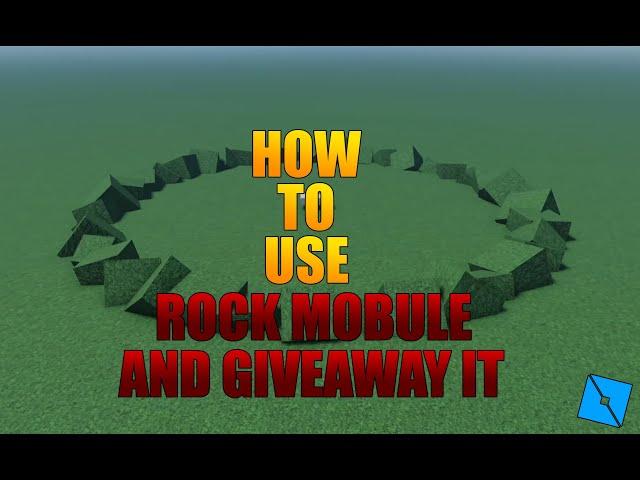 HOW TO USE ROCK MODULE AND GIVEAWAY IT [ROBLOX STUDIO]