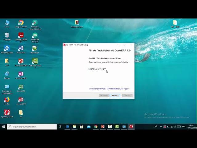 Installation d'openerp 7