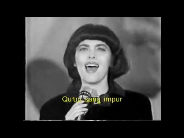 Mireille Mathieu singing La Marseillaise with lyrics