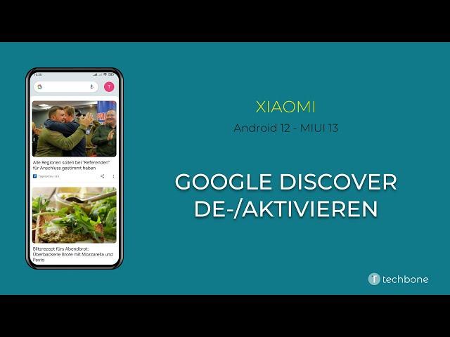 Google Discover de-/aktivieren - Xiaomi [Android 12 - MIUI 13]