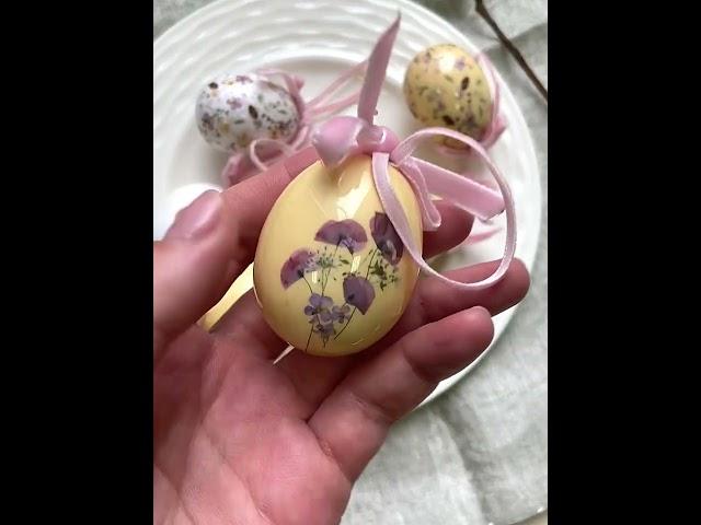 Пасхальные украшения Яйца Floral Easter, 5 см, 8 шт, подвеска,802991,  Kaemingk