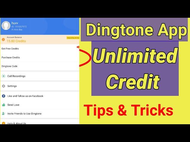 How to Get Unlimited Credits in Dingtone App | Dingtone App Unlimited Credits Trick (Android)