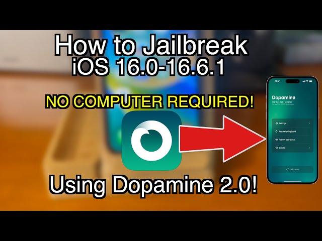 How to Jailbreak iOS 16.0-16.6.1 with Dopamine 2.0! [A12-A16/M1/M2 NO PC ALL DEVICES]