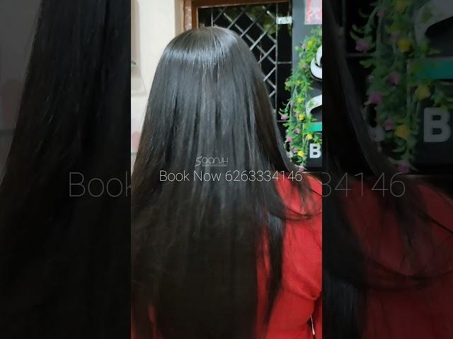 Saanjh Beauty Salon and Academy Indore | Hair Straitening | Kera Protein | For More Please Subscribe