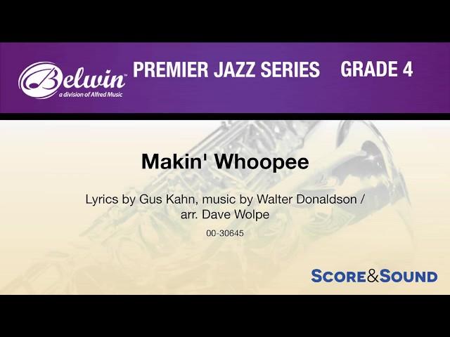 Makin' Whoopee, arr. Dave Wolpe – Score & Sound