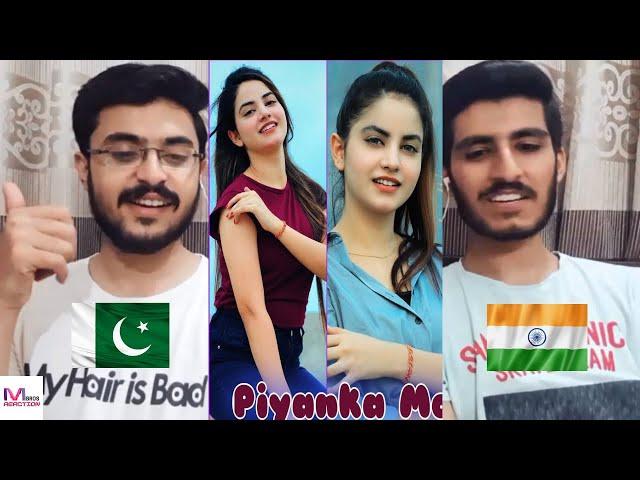 PAKISTANI BOYS REACTS TO PIYANKA MONGIA TIKTOK & REELS | MEER BROS REACTIONS |