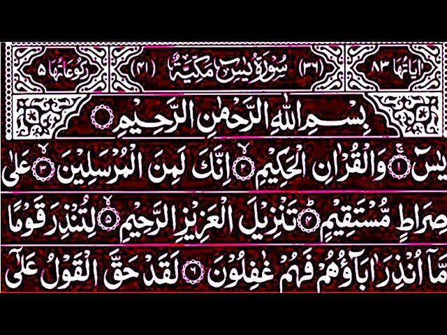 Surah Yaseen Surah Rahman || With Arabic text HD || Surah Yasin full Ep || Best Qur'an Recitation