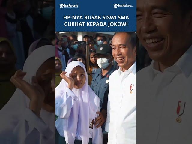 Siswi SMA Kesal, HP Rusak Gara-gara Mengejar Pak Jokowi