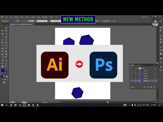 How To Export a PSD with Layers from Illustrator 2024