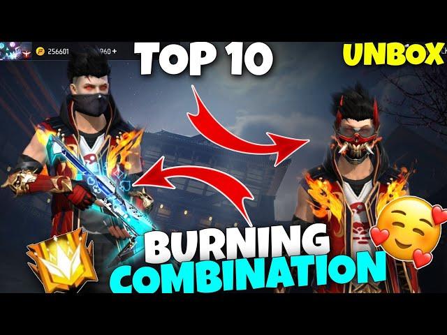 Free fire New Bundle Combination ️ Burning Haunt bundle Combintion New Densho ring bundle Combintio