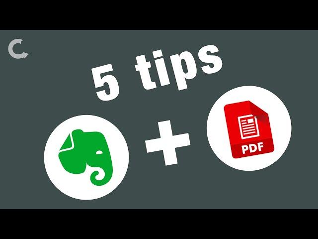 PDFs + Evernote (5 helpful tips)