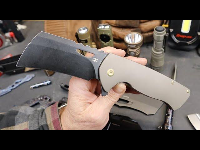 A Monster Minimalist Kancept Cleaver! A Titanium Leviathan! A Gorgeous S35VN Warhawkbilled Beast!