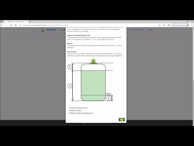 E-Sensorix Web Portal Part 3 - Tank- and Alert Settings for the Level Sensors EcoFrog and EcoCloud