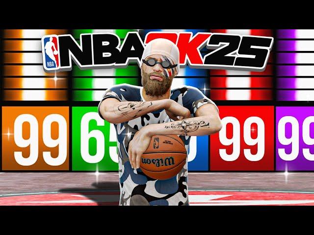 I MADE A 6'8 ISO CREATOR WITH ONLY A 65 3PT RATING + 99 DRIVING DUNK & ITS OP IN NBA2K25