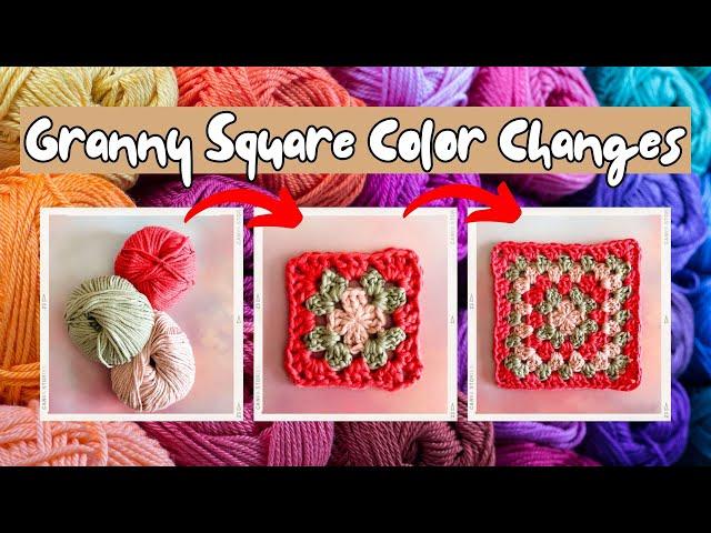 EASY GRANNY SQUARE COLOR CHANGES + 5 Expert Tips for Flawless Squares