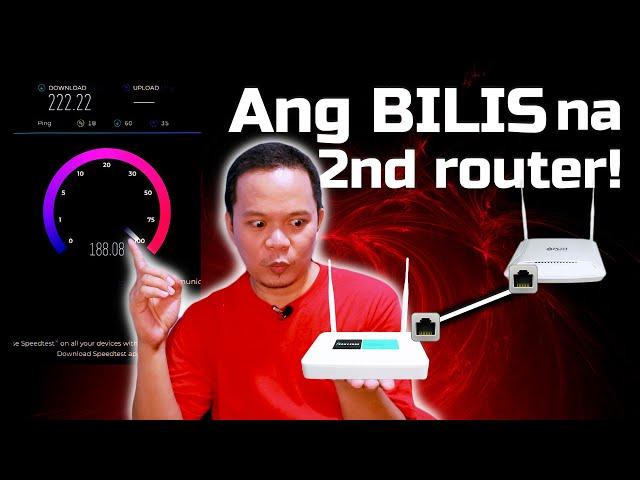 Mabilis na 2nd Router up to 300Mbps | Converge router as 2nd router to PLDT Fibr