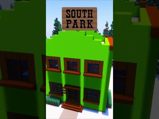 Build Cartman's House  #southpark #minecraft #minecraftbuildideas #minecraftshorts