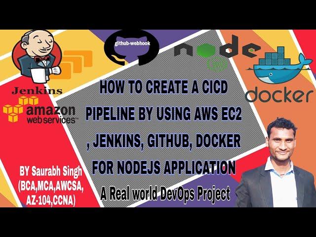 How to create CICD pipeline by using aws ec2, jenkins, github and Docker for nodeJs application