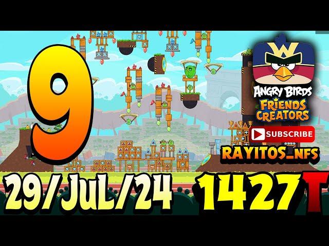 Angry Birds Friends Level 9 Tournament 1427 Highscore POWER-UP walkthrough