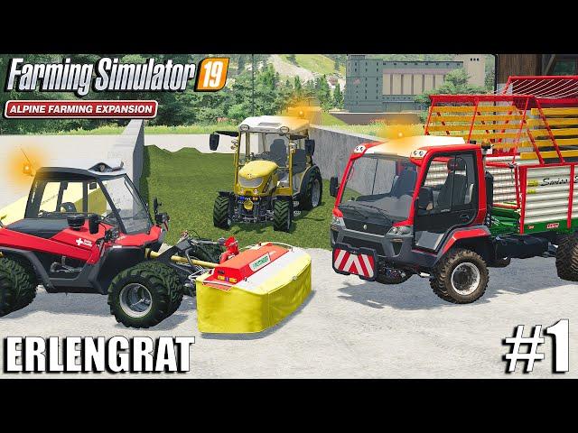 Silage w/ DLC Equipment | Alpine DLC | ERLENGRAT | Farming Simulator 19 | #1