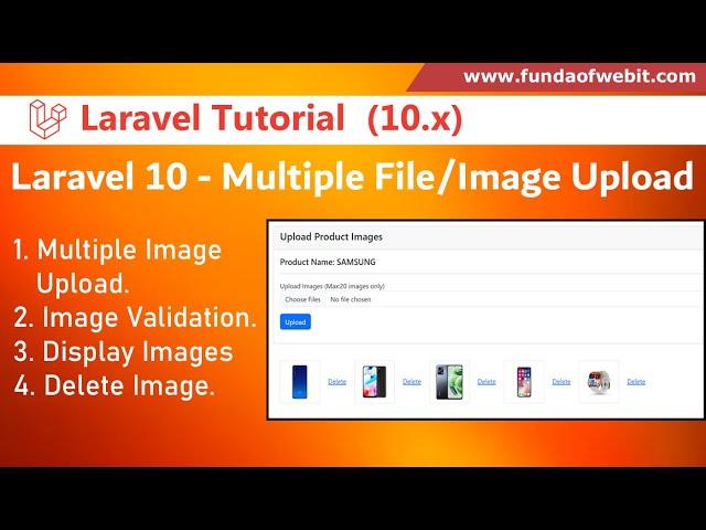 Laravel 10 Multiple Image Upload with Example | Complete CRUD Multiple File Upload Tutorial Laravel