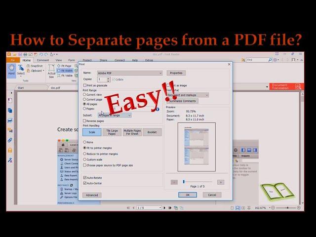 How to separate pages from a pdf file free! | Use Foxit reader to separate pages