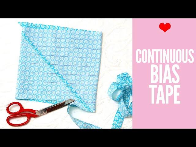 How to Make Continuous Bias Tape (Bias Binding)