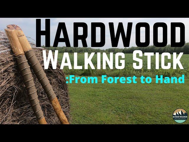 Handcrafted Hardwood Walking Sticks - Full Process From Tree To Product