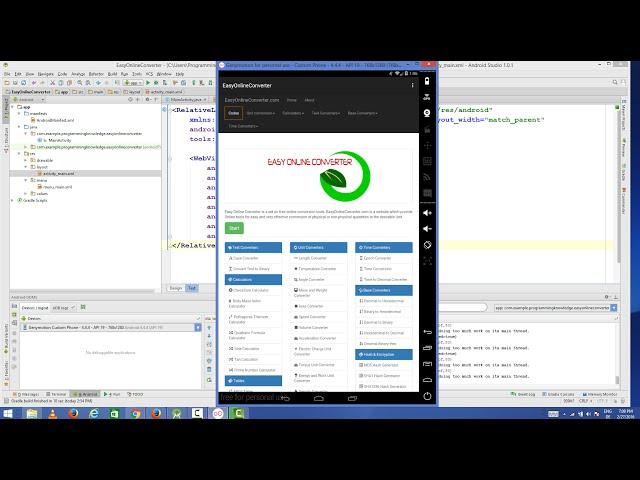 How to Convert a Website into Android Application using Android Studio