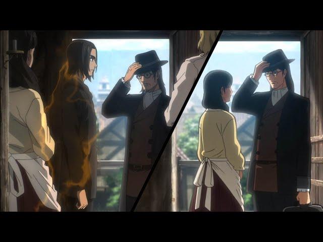 Scene Comparison - Grisha Promises Eren To Show Basement - Mappa VS Wit - Episode 1 VS Episode 79