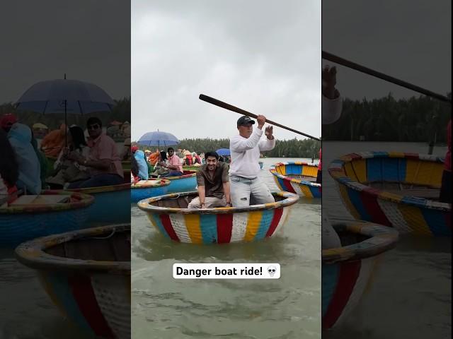 Dangerous Boat Ride In Vietnam!  #shorts #vlog