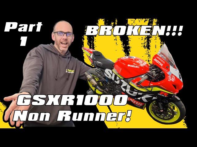 Major Failure on a Trackday!!!! Non Runner GSXR1000 - Part 1