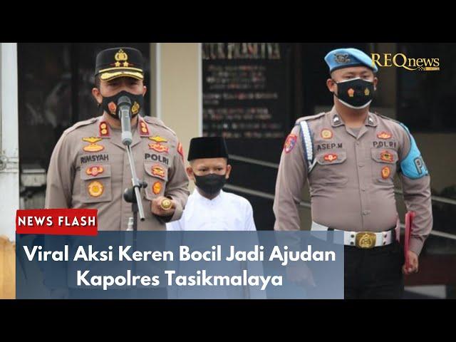 Viral Aksi Keren Bocil Jadi Ajudan Kapolres Tasikmalaya